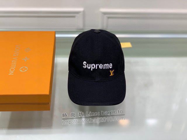 LV聯名supreme帽子 路易威登男女同款經典鴨舌帽棒球帽  mm1736